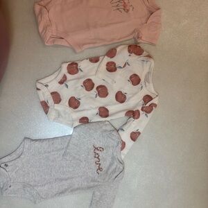 Carter's Pink, White, and Gray Kids Pajamas Set